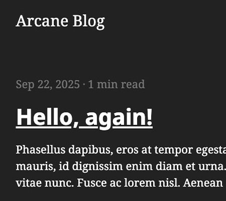 arcane-blog